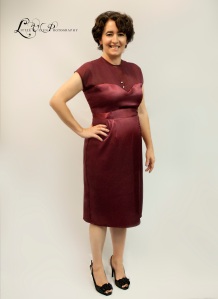 MomsLA Sarah Auerswald AFTER photo transformation into 1961 fashions